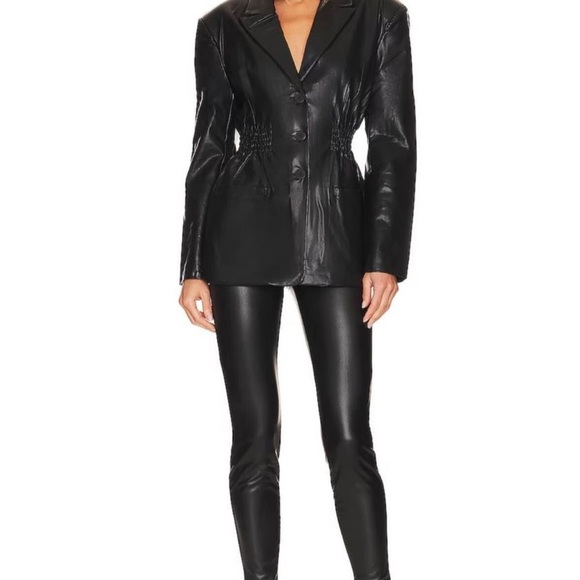 STEVE MADDEN Frida Vegan leather blazer - Picture 1 of 5